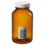 Encajadoras de vidrio ámbar de boca ancha I-Chem&trade; con cierre
