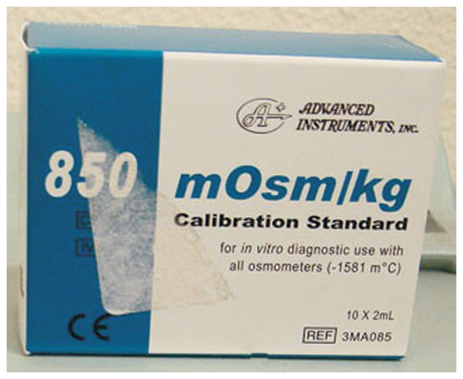 Estándares de calibración de osmómetro de Advanced Instruments